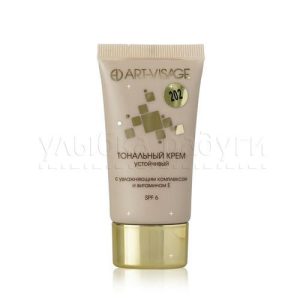 Тональный крем Art-Visage для лица "устойчивый" SPF 6 202 25мл