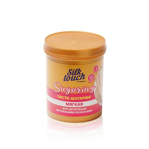 Мягкая паста - шугаринг для депиляции нетканными полосками Carelax Silk Touch "Sugaring" 750г
