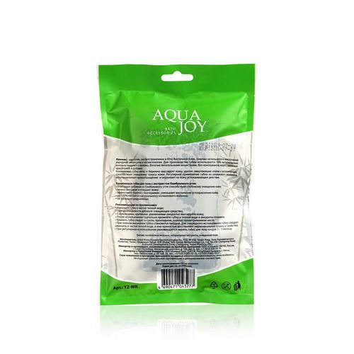 Мочалка Aqua Joy для душа и ванны прямоугольная, конжак — изображение 2