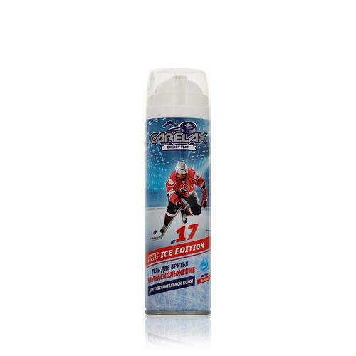 Гель для бритья Carelax Ice edition "Ультраскольжение" для чувствительной кожи с витамином e 200мл
