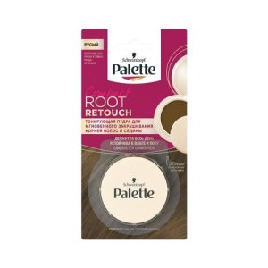 Тонирующая пудра для корней волос и седины Palette Compact Root Retouch, Русый, 3г