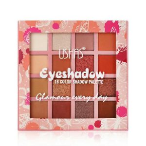 Тени для век USHAS "Glamour Every Day" 16 цветов, 20,1г