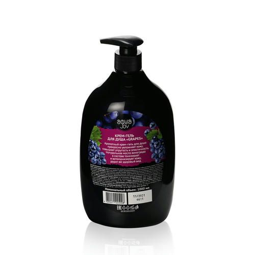 Крем - гель для душа Aqua Joy " Grapes " 1000мл — изображение 2
