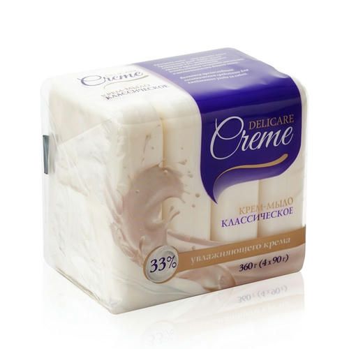 Крем - мыло Delicare Creme "Классическое" экопак 360г — изображение 2
