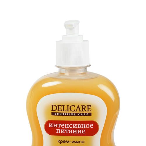 Жидкое крем - мыло для рук Delicare Sensitive Care "Интенсивное питание" 500мл — изображение 3