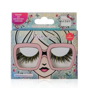 Накладные ресницы с блестками Lukky Fresh Lash "Дождик"