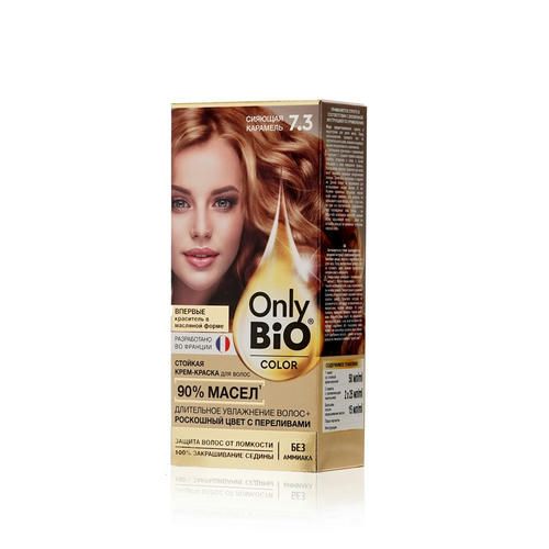 Крем - краска для волос Only Bio Color 7.3, Сияющая карамель, 115мл