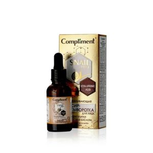 Восстанавливающая эликсир - сыворотка для лица Compliment Snail vital с муцином улитки и гиалуроновой кислотой 25мл