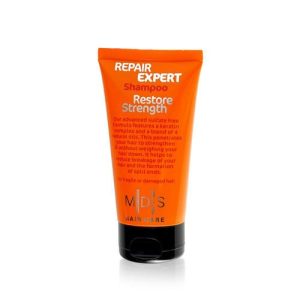 Бессульфатный восстанавливающий шампунь для волос Mades Cosmetics Hair Care "Repair Expert Restore Strength" с кератином 75мл