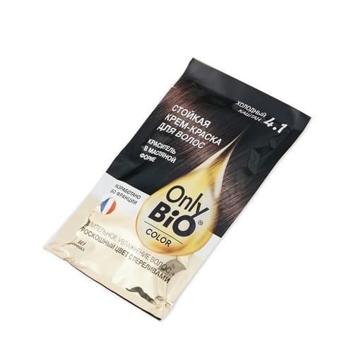 Крем - краска для волос Only Bio Color 4.1, Холодный каштан, 115мл — изображение 3