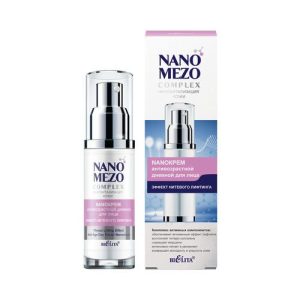 Антивозрастной дневной крем для лица Bielita Nanomezocomplex "Эффект нитевого лифтинга" 50мл