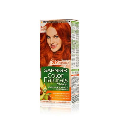 Крем - краска Garnier Color Naturals стойкая для волос 7.40 Пленительный медный