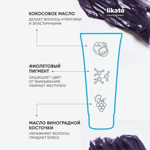 Маска для осветленных волос Likato Professional Smart-Blond 200мл — изображение 5