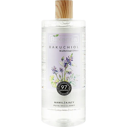 Bielenda Bakuchiol BioRetinol Effect - Увлажняющая мицеллярная жидкость, 500 мл.