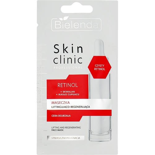 Bielenda Skin Clinic Professional Retinol Mask - Лифтинг-регенерирующая маска для лица, 8 г.
