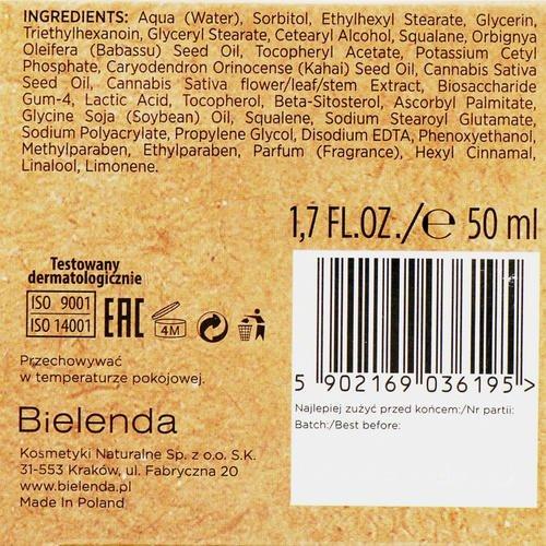 Bielenda CBD Cannabidiol Moisturizing & Soothing Cream - Крем для сухой и чувствительной кожи, 50 мл. — изображение 3