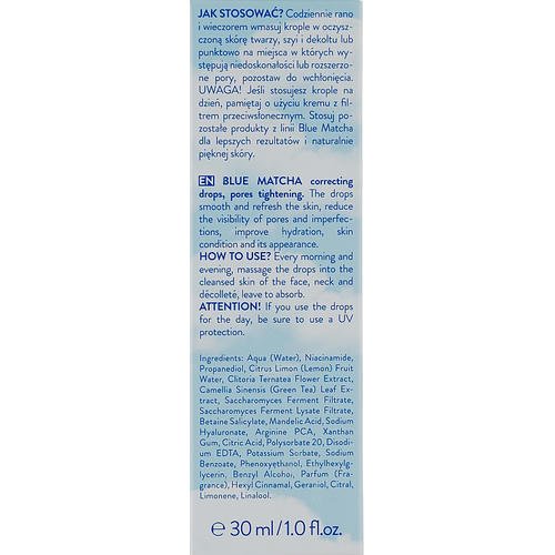 Bielenda Blue Matcha Blue Drops - Капли, сужающие поры, для лица, 30 мл. — изображение 3