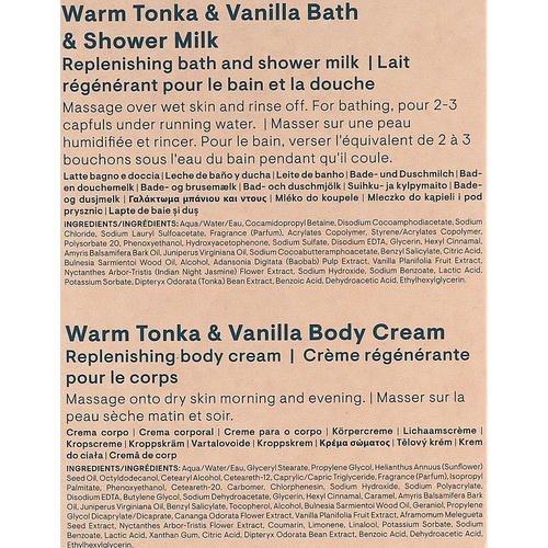 Elemis Warm Tonka & Vanilla Body Duo (b/milk/300ml + b/cr/100ml) - Дуэт для тела "Ароматный миндаль и ваниль" — изображение 3