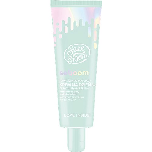 Bielenda Face Boom Seboom Cream - Крем увлажняющий с цинком и зеленым чаем, 50 мл.