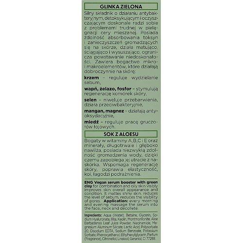 Bielenda Botanical Clays Vegan Serum Booster Green Clay - Сыворотка-бустер с зеленой глиной для лица, 30 мл. — изображение 3