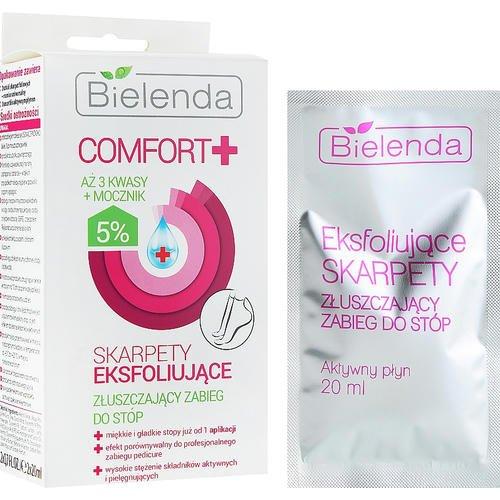 Bielenda Comfort Exfoliating Socks - Эксфолиирующие носки c отшелушивающим эффектом, 2 x 20 мл. — изображение 2