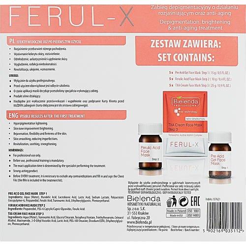 Bielenda Professional Ferul-X - Комплекс для депигментации с осветляющими и омолаживающими эффектами — изображение 3