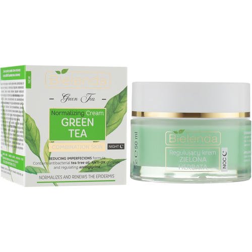 Bielenda Green Tea Regulating Night Face Cream Combination Skin - Регулирующий крем, 50 мл.
