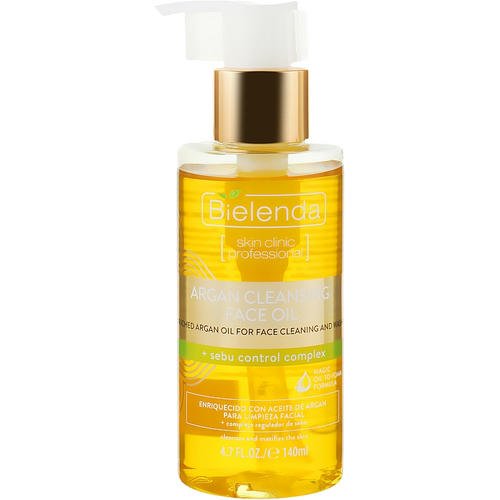 Bielenda Skin Clinic Professional - Очищающее аргановое масло для лица, с комплексом "Sebu Control", 140 мл.