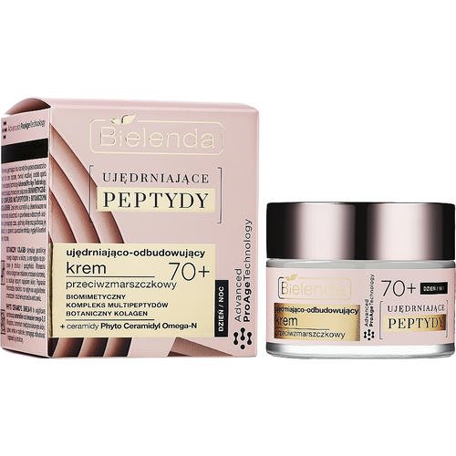 Bielenda Firming Peptides Anti-Wrinkle Cream 70+ - Укрепляющий и восстанавливающий крем против морщин 70+, 50 мл. — изображение 2