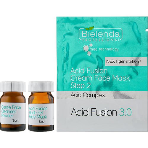 Bielenda Professional Acid Fusion 3.0 Double Formula Acid Complex (powder/5x15g + mask/5x10g + mask/5x20g) - Набор — изображение 2