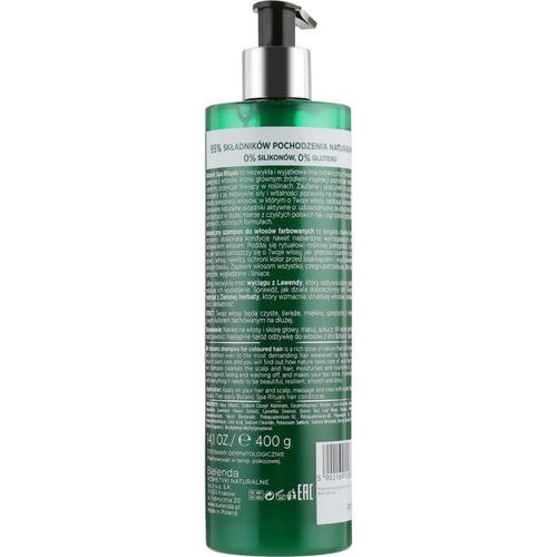 Bielenda Botanic Spa Rituals Shampoo - Шампунь "Лаванда + Зеленый чай" для окрашенных волос, 400 мл. — изображение 2