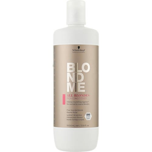 Schwarzkopf Professional Blondme All Blondes Rich Conditioner - Обогащенный кондиционер для волос всех типов, 250 мл. — изображение 3