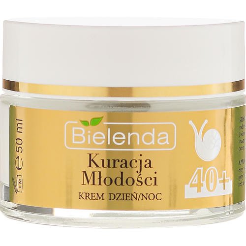 Bielenda Kuracja Mlodosci Cream 40+ - Увлажняющий крем от морщин экстрактом слизи улитки, 50 мл. — изображение 2
