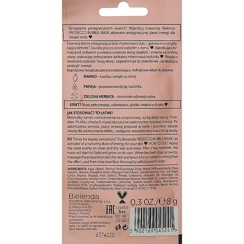 Bielenda Prosecco Bubble Mask - Маска для лица, 8 г. — изображение 2