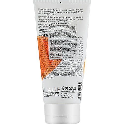 Image Skincare Vital C Hydrating Hand And Body Lotion - Увлажняющий лосьон для рук и тела, 170 г. — изображение 2