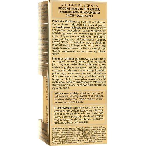 Bielenda Golden Placenta Collagen Reconstructor - Восстанавливающая и осветляющая сыворотка против морщин, 30 мл. — изображение 3