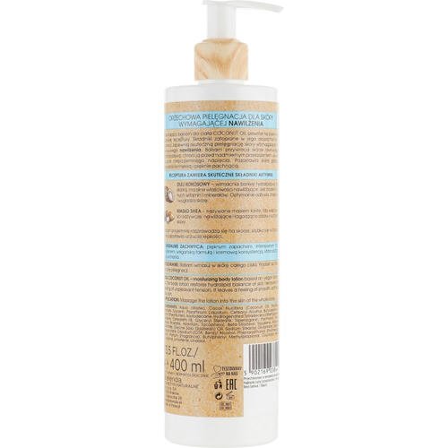 Bielenda Coconut Oil Moisturizing Body Lotion - Увлажняющий лосьон для тела, 400 мл. — изображение 2