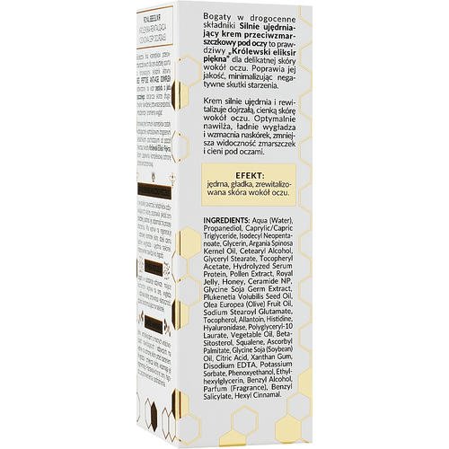 Bielenda Royal Bee Elixir - Укрепляющий крем для кожи вокруг глаз, 15 мл. — изображение 3