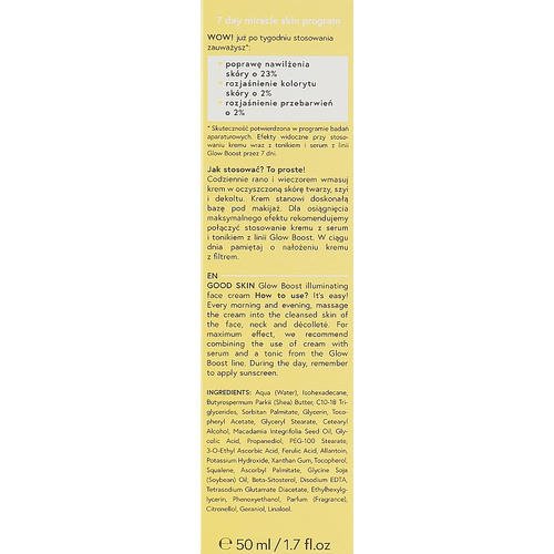 Bielenda Good Skin Glow Boost Illuminating Face Cream - Осветляющий крем для лица, 50 мл. — изображение 3