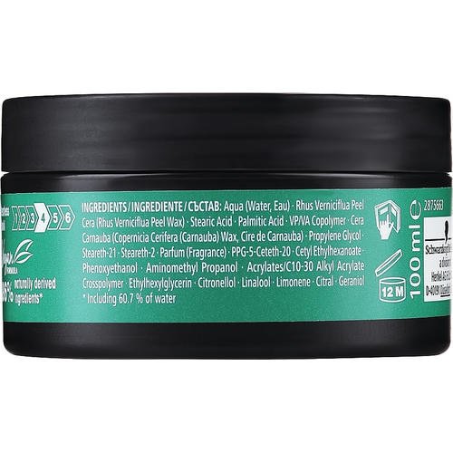 Schwarzkopf Got2b Texturizing Clay - Глина для текстурирования волос, 100 мл. — изображение 3