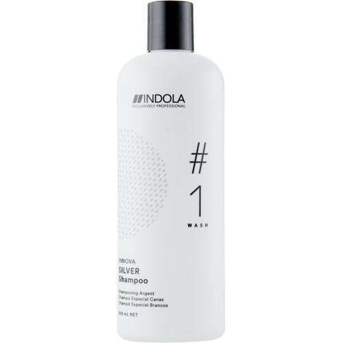 Indola Innova Color Silver Shampoo - Шампунь для окрашенных волос с серебристым эффектом, 300 мл. — изображение 2