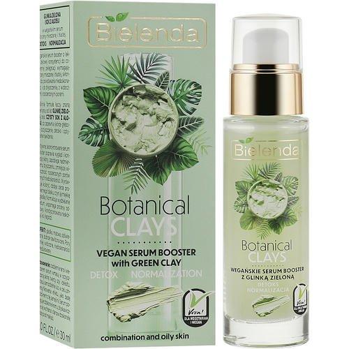 Bielenda Botanical Clays Vegan Serum Booster Green Clay - Сыворотка-бустер с зеленой глиной для лица, 30 мл. — изображение 2