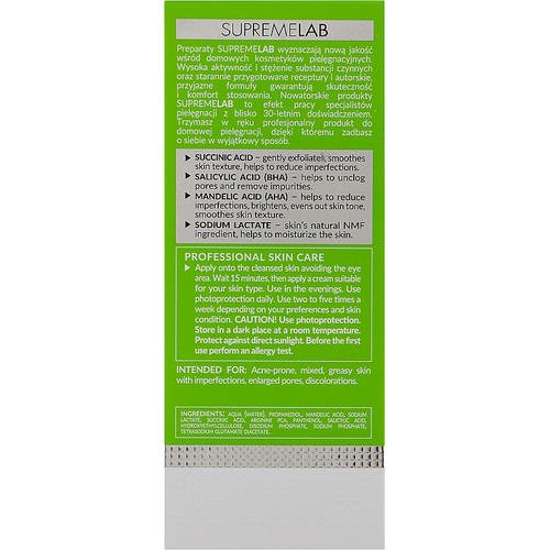 Bielenda Professional Supremelab Night Exfoliating & Correcting Concentrate AHA BHA And Succinic Acid 10% - Сыворотка для лица, 30 мл. — изображение 3