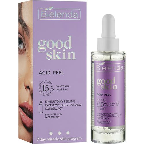 Bielenda Good Skin Acid Peel 5-Minutes Acid Face Peeling - 5-минутный корректирующий и отшелушивающий кислотный пилинг для лица, 30 г. — изображение 2