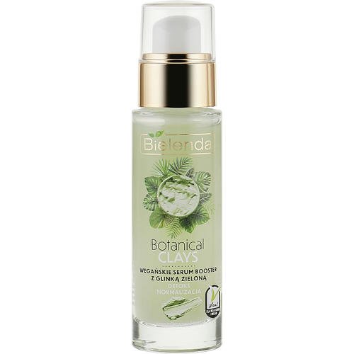 Bielenda Botanical Clays Vegan Serum Booster Green Clay - Сыворотка-бустер с зеленой глиной для лица, 30 мл.