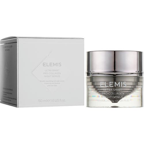 Elemis Ultra Smart Pro-Collagen Night Genius - Ночной крем для лица "Ночной гений", 50 мл. — изображение 2