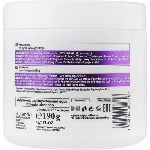 Bielenda Professional Diamond Face Algae Mask - Бриллиантовая альгинатная маска для лица, 190 г. — изображение 2