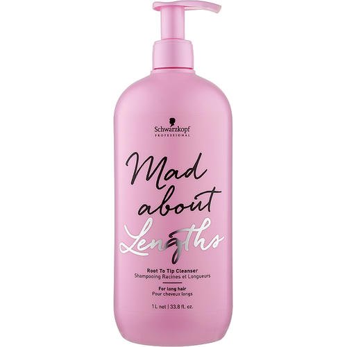 Schwarzkopf Professional Mad About Lengths Root To Tip Cleanser - Бессульфатный шампунь для длинных волос, 1000 мл. — изображение 3