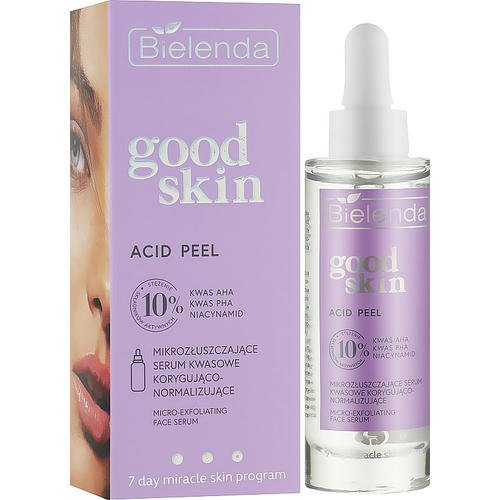Bielenda Good Skin Acid Micro-Exfoliating Face Serum - Корректирующая и нормализующая микроотшелушивающая кислотная сыворотка для лица, 30 г. — изображение 2