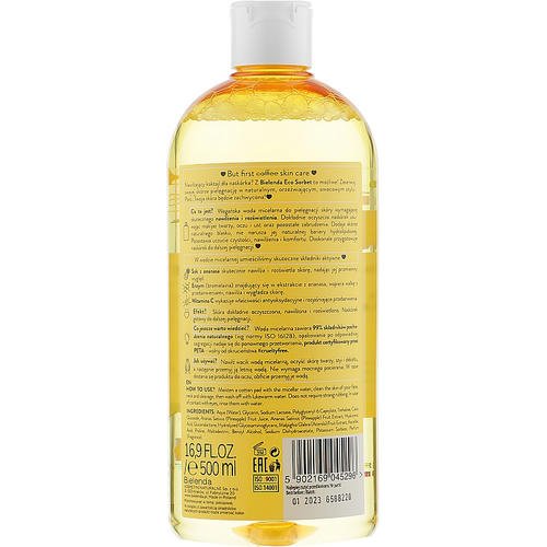 Bielenda Eco Sorbet Moisturizing&Illuminating Micellar Water - Мицеллярная вода "Увлажняющая и осветляющая", 500 мл. — изображение 2